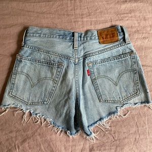 Levi 501 Distressed Denim Shorts